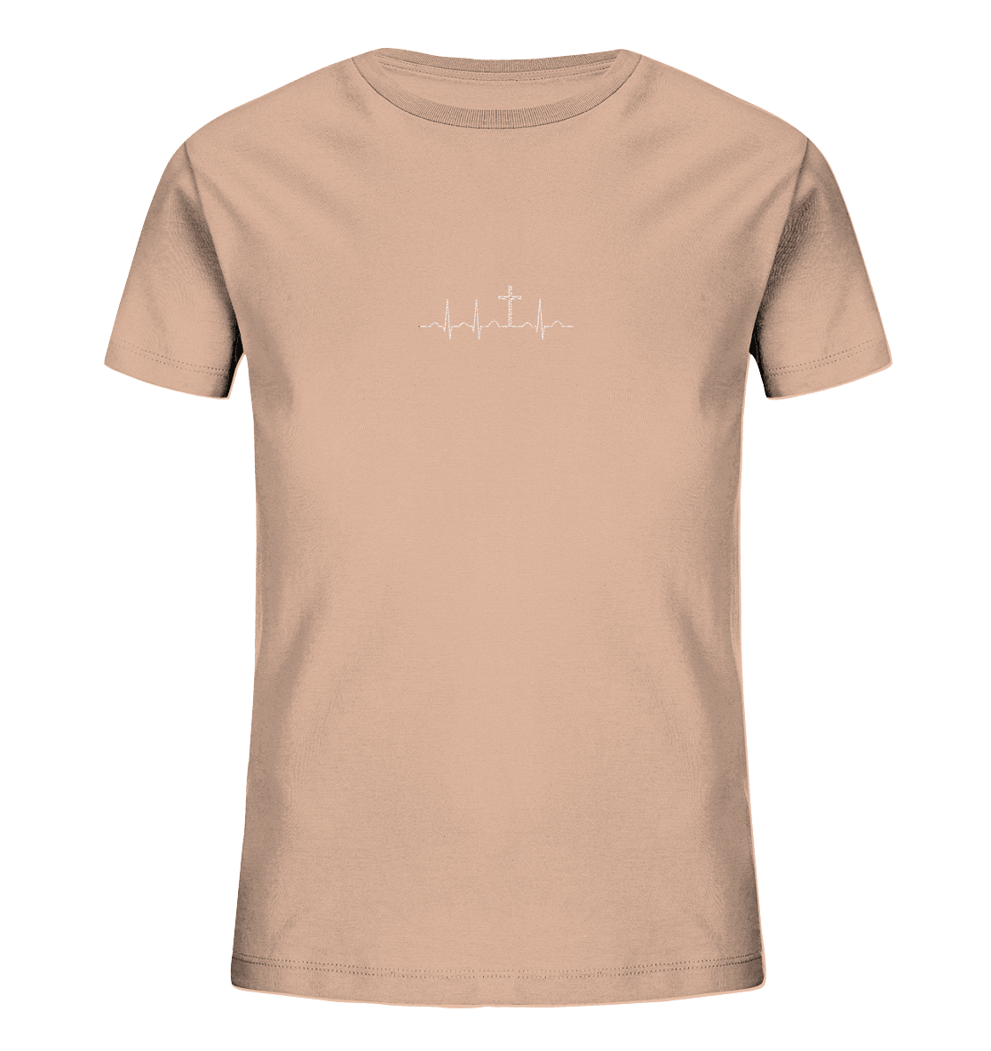 Mein Herz schlägt für Jesus - Kids Organic Shirt (Stick) - Kids & Babys - Fraiche Peche - GfoitMa