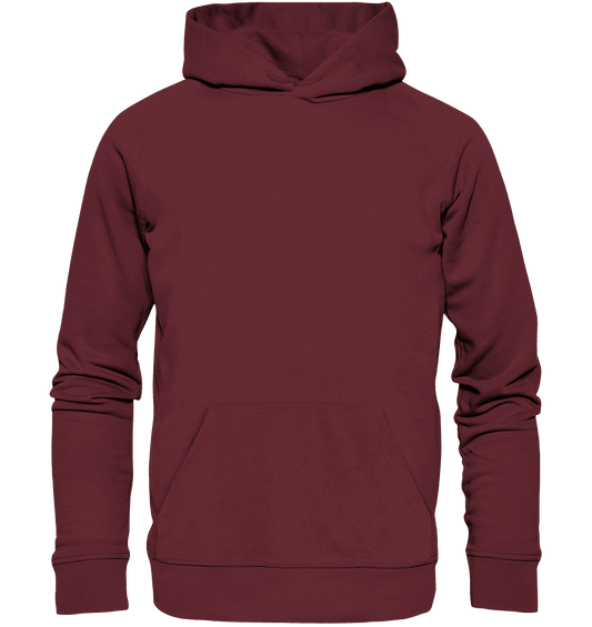 Mein Herz schlägt für Jesus - Organic Hoodie (Stick) - Hoodies - Burgundy - GfoitMa