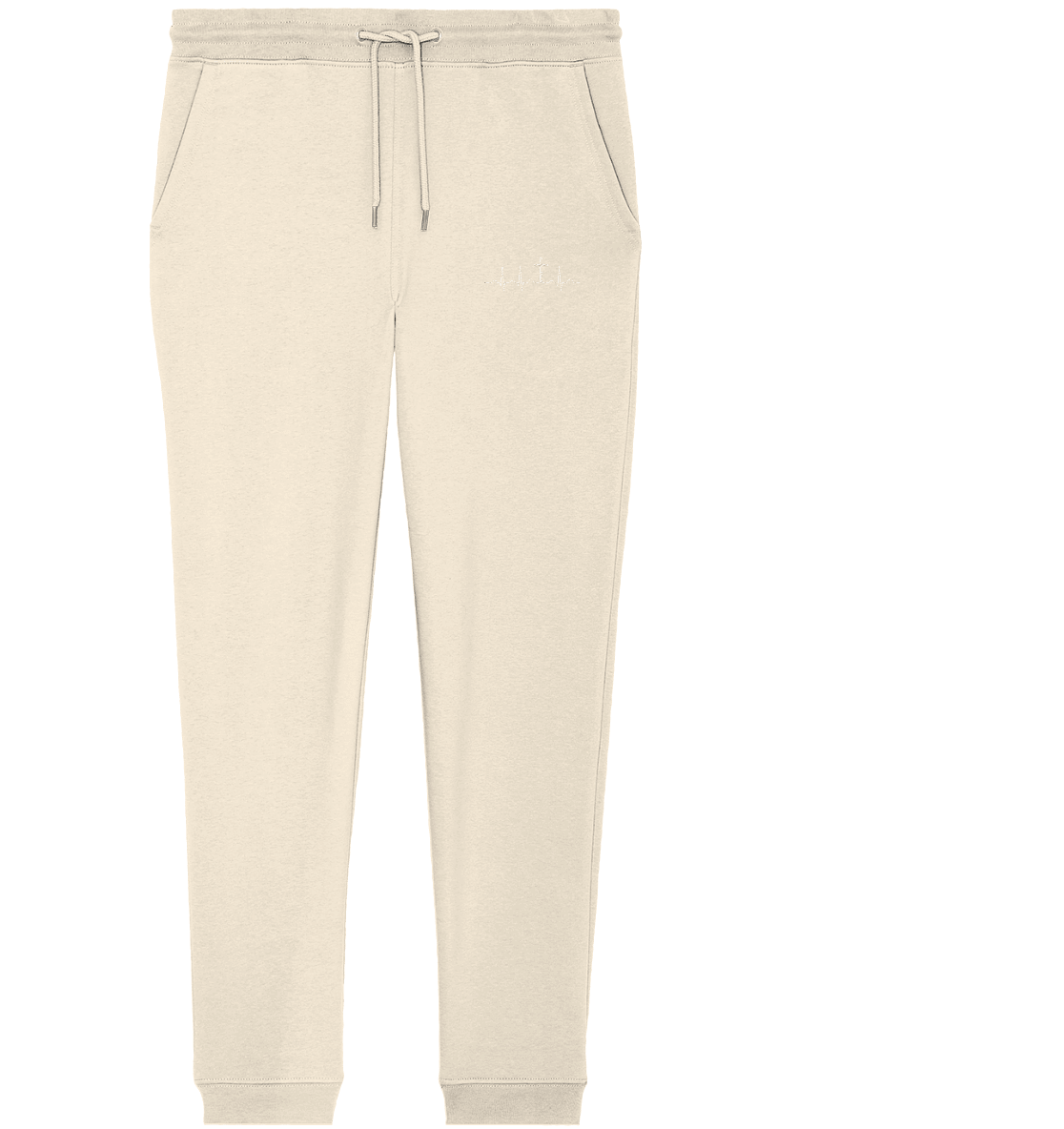 Mein Herz schlägt für Jesus - Organic Jogger Pants (Stick) - Hosen - Natural Raw - GfoitMa