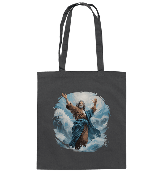 Moses – Glaube, der das Meer teilt | Christliche Kleidung - Baumwolltasche - Taschen - Graphite Grey - GfoitMa