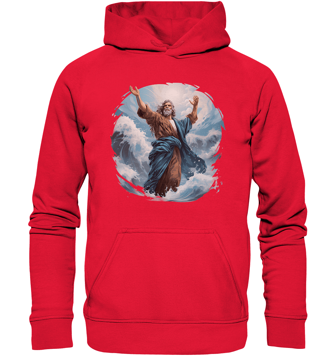 Moses – Glaube, der das Meer teilt | Christliche Kleidung - Kids Premium Hoodie - Kids & Babys - Rot - GfoitMa