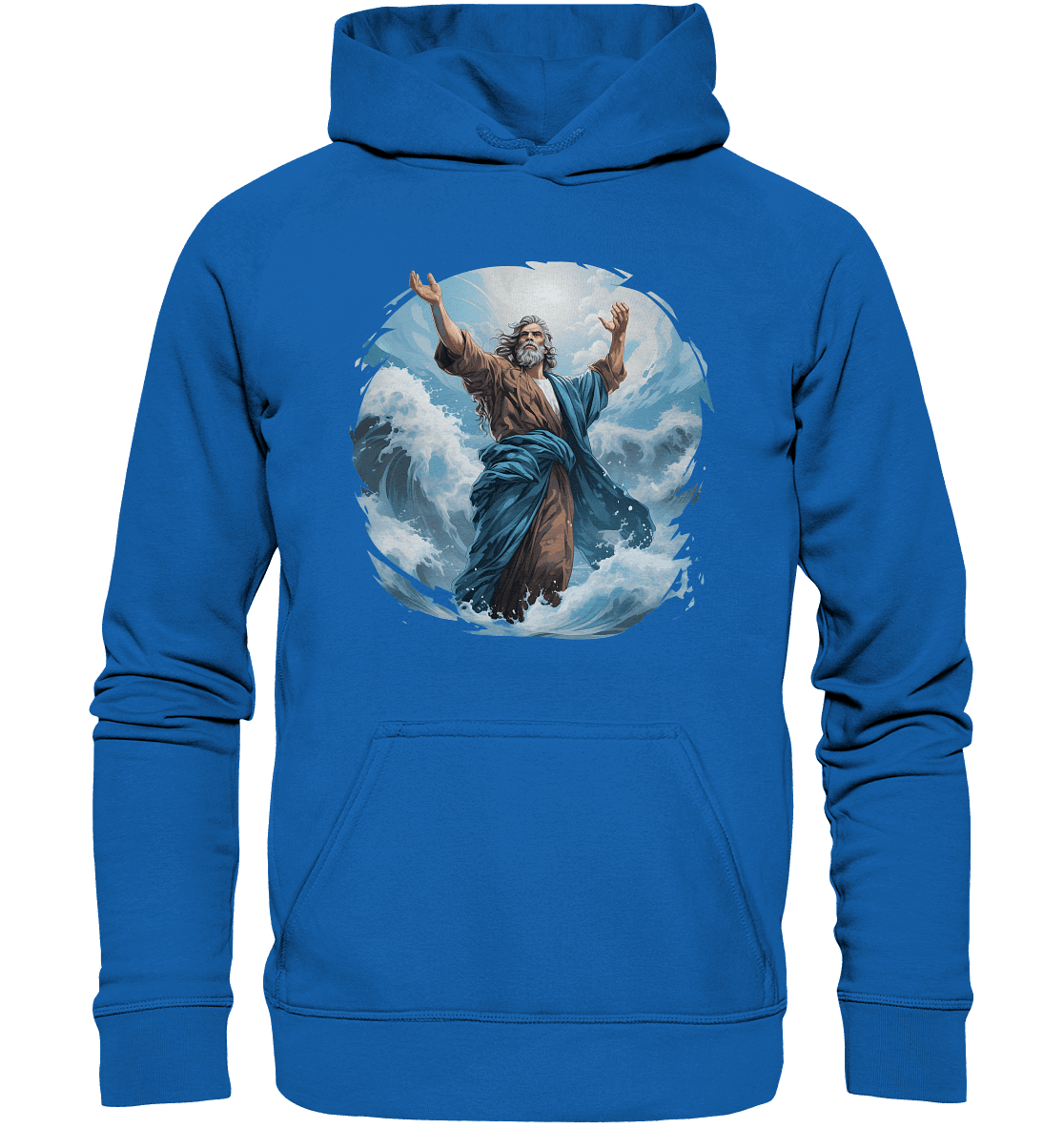Moses – Glaube, der das Meer teilt | Christliche Kleidung - Kids Premium Hoodie - Kids & Babys - Royal Blau - GfoitMa