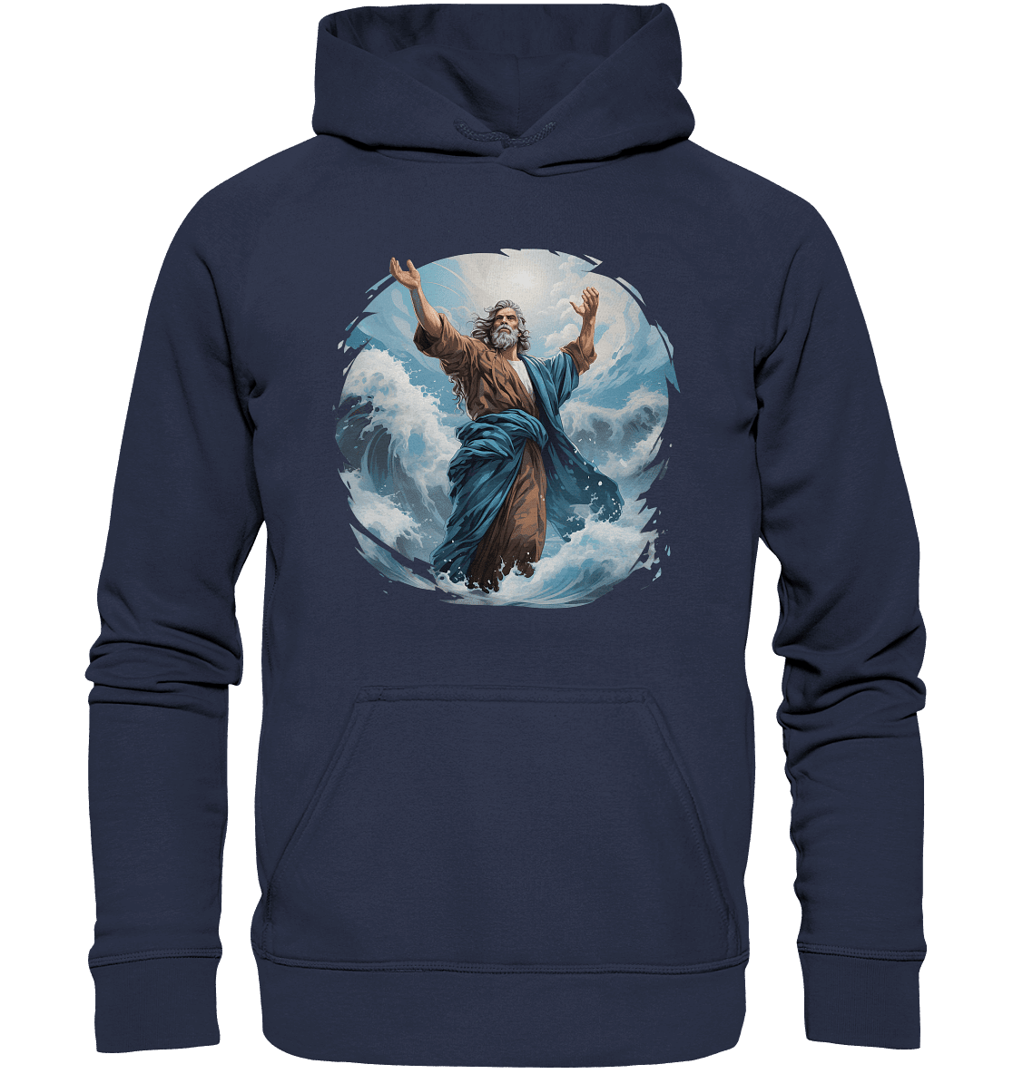 Moses – Glaube, der das Meer teilt | Christliche Kleidung - Kids Premium Hoodie - Kids & Babys - Deep Navy - GfoitMa