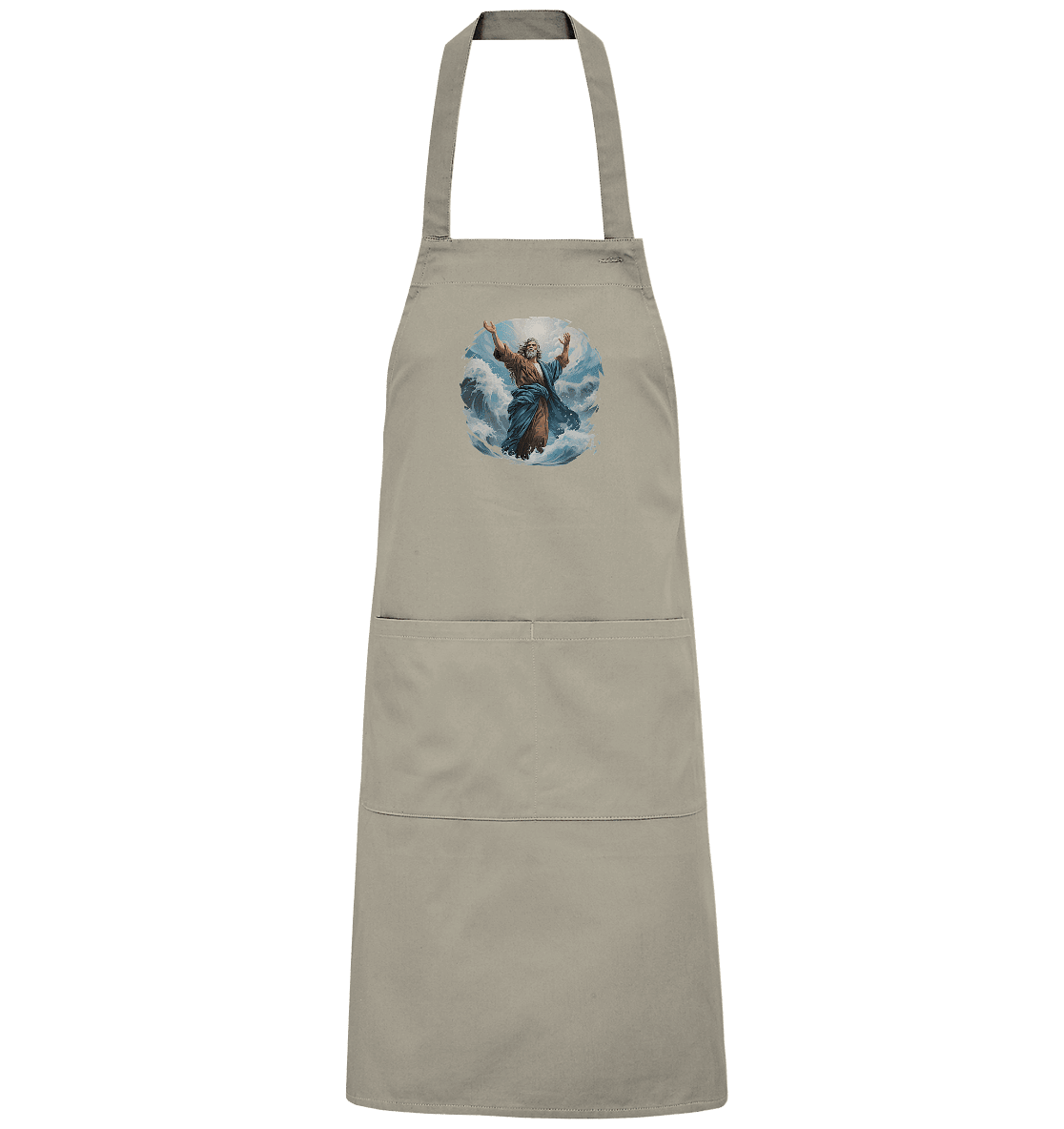 Moses – Glaube, der das Meer teilt | Christliche Kleidung - Organic Grillschürze - Home & Living - Rope - GfoitMa
