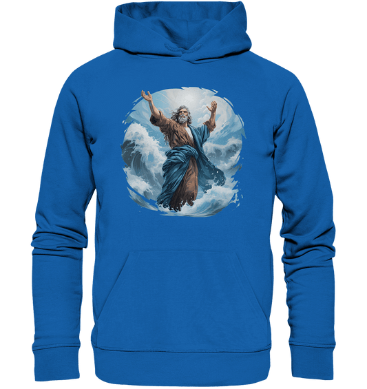 Moses – Glaube, der das Meer teilt | Christliche Kleidung - Premium Unisex Hoodie - Hoodies - Royal Blau - GfoitMa