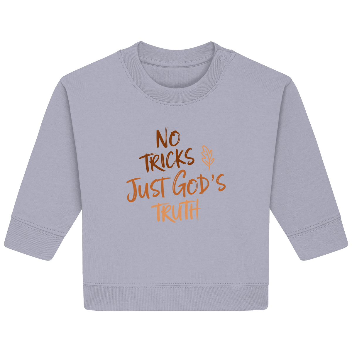 No Tricks – Just God’s Truth | Christliche Kleidung & Geschenke im Retro-Design für Herbst & Halloween - Baby Organic Sweatshirt - Kids & Babys - Natural Raw - GfoitMa