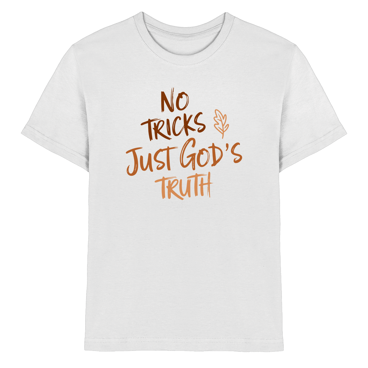 No Tricks – Just God’s Truth | Christliche Kleidung & Geschenke im Retro-Design für Herbst & Halloween - Kids Premium Shirt - Kids & Babys - White - GfoitMa