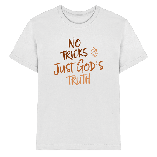 No Tricks – Just God’s Truth | Christliche Kleidung & Geschenke im Retro-Design für Herbst & Halloween - Kids Premium Shirt - Kids & Babys - White - GfoitMa