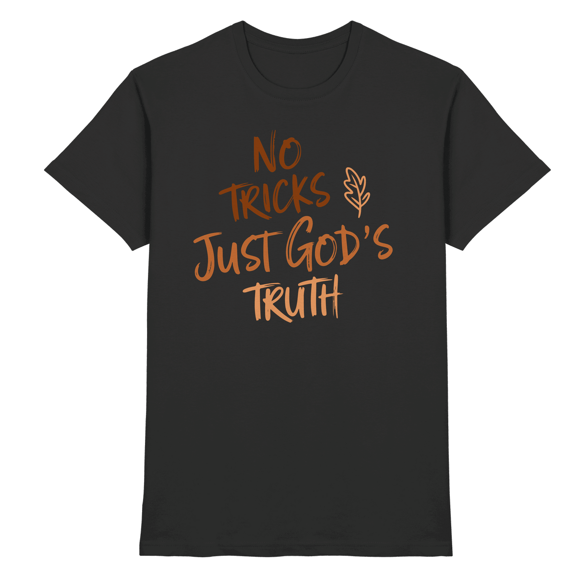 No Tricks – Just God’s Truth | Christliche Kleidung & Geschenke im Retro-Design für Herbst & Halloween - Premium Shirt - Unisex-Shirts - Black - GfoitMa