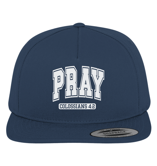 Pray – Colossians 4:2 - Premium Snapback - GfoitMa - Navy / Green / One Size