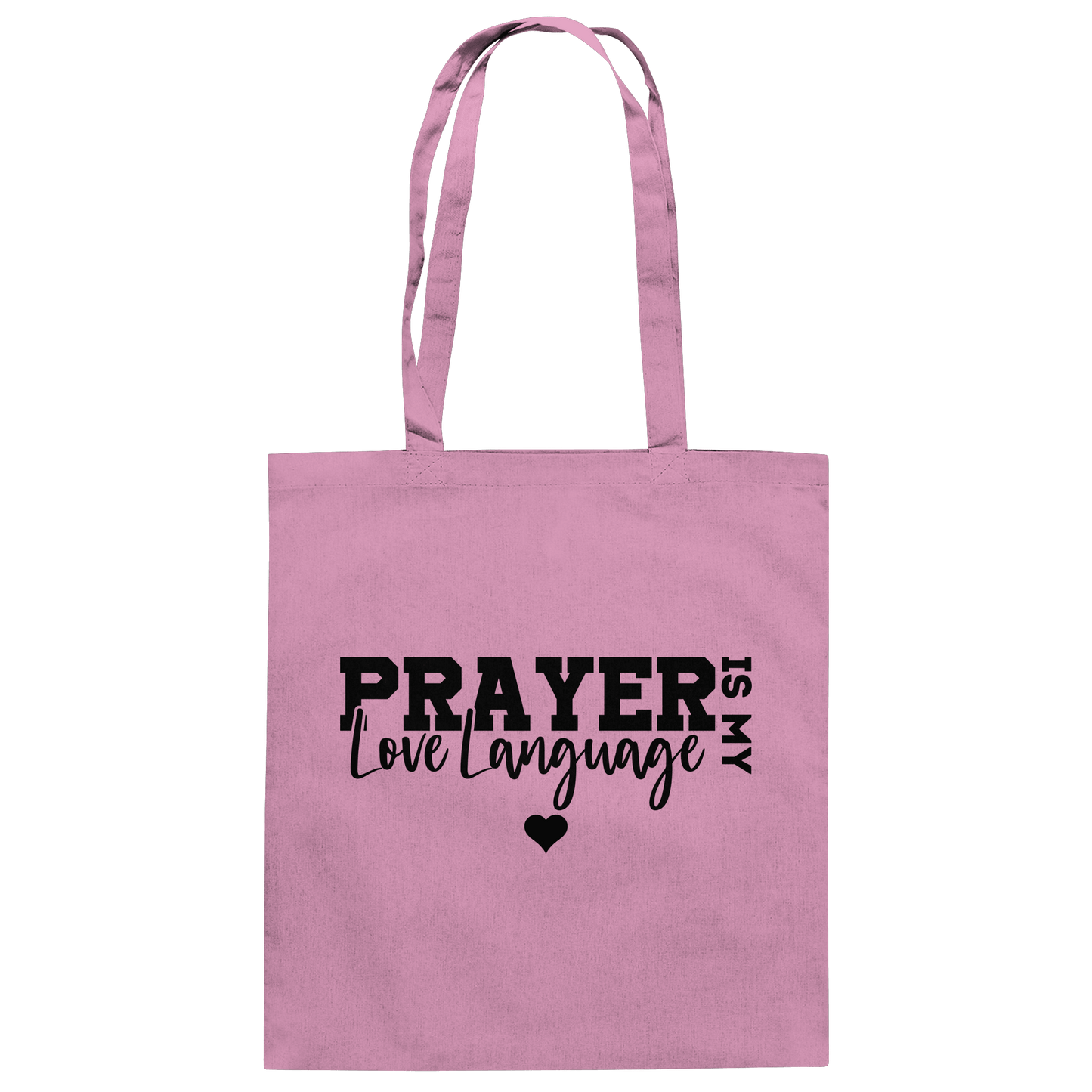 Prayer Is My Love Language – Christliche Kleidung mit Statement - Baumwolltasche - Taschen - Classic Pink - GfoitMa