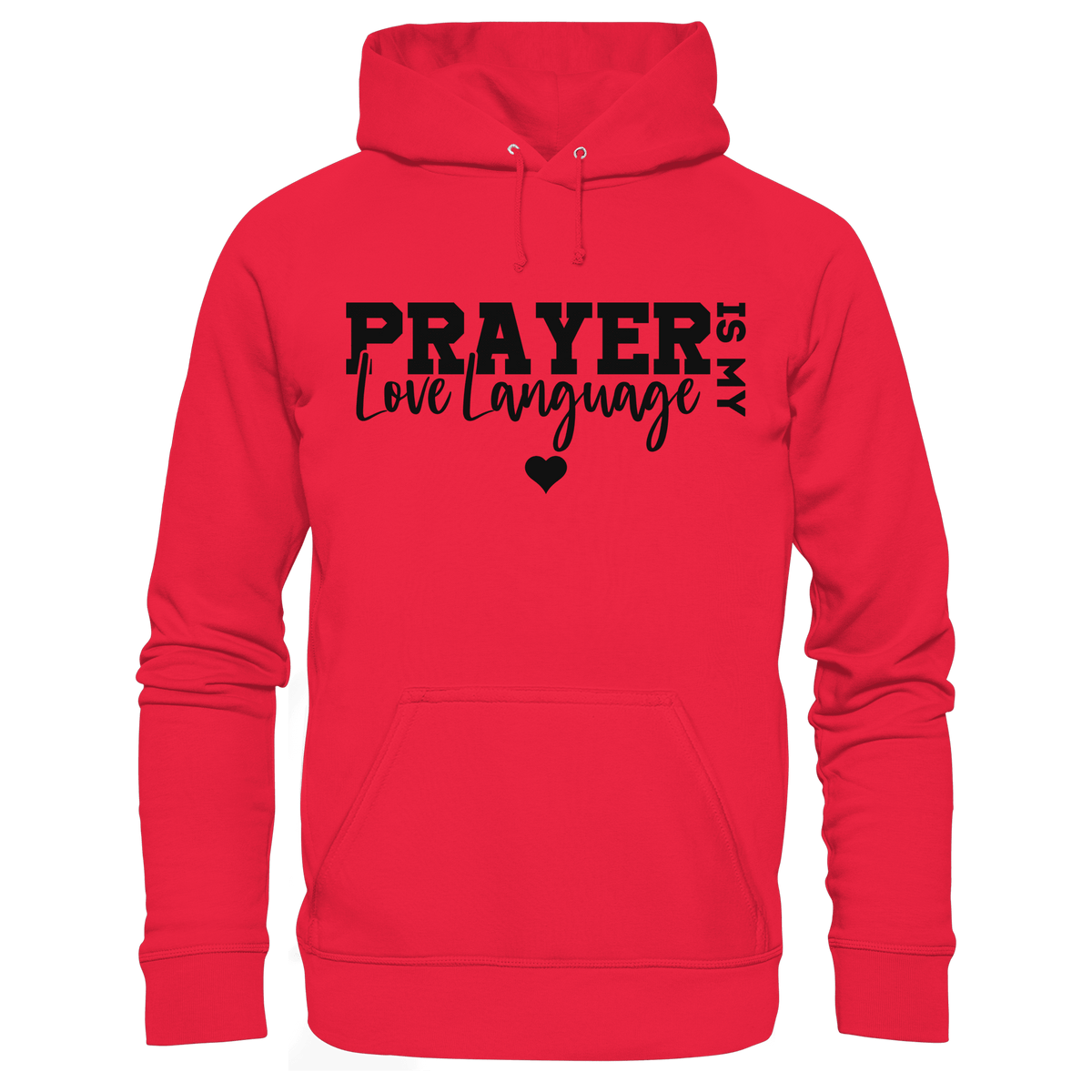 Prayer Is My Love Language – Christliche Kleidung mit Statement - Kids Premium Hoodie - Kids & Babys - Rot - GfoitMa