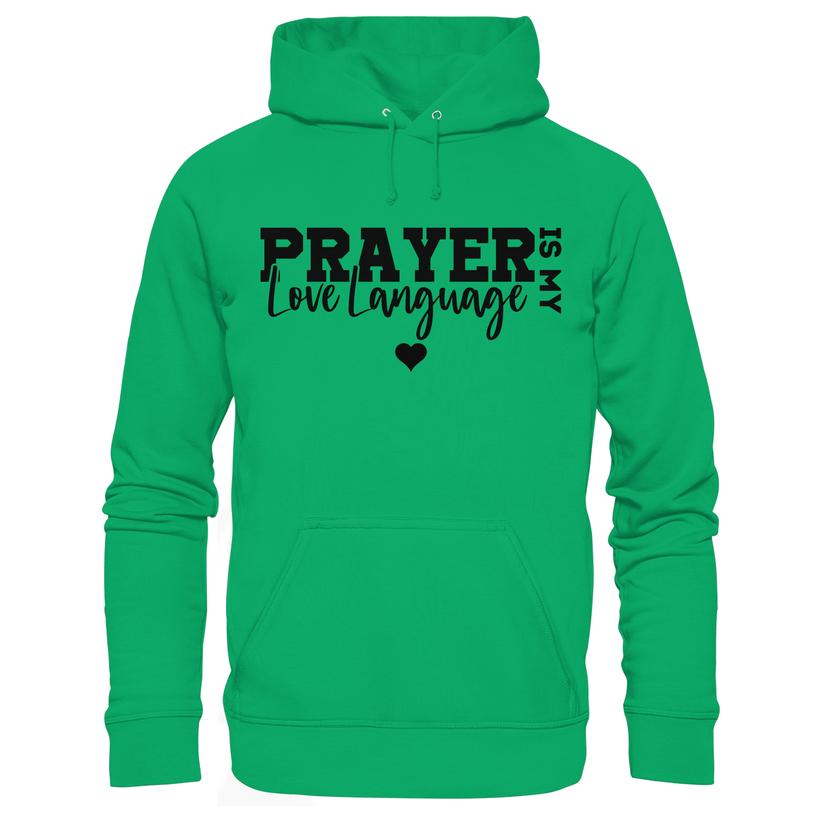 Prayer Is My Love Language – Christliche Kleidung mit Statement - Kids Premium Hoodie - Kids & Babys - Kelly Green - GfoitMa