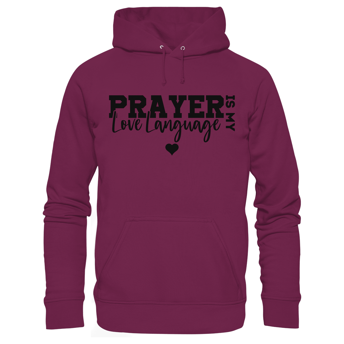 Prayer Is My Love Language – Christliche Kleidung mit Statement - Kids Premium Hoodie - Kids & Babys - Burgund - GfoitMa