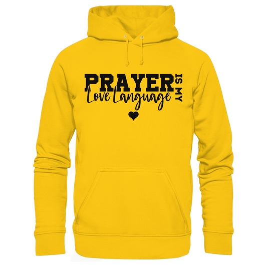 Prayer Is My Love Language – Christliche Kleidung mit Statement - Kids Premium Hoodie - Kids & Babys - Sunflower - GfoitMa