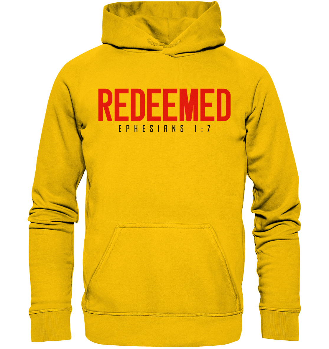 Redeemed – Ephesians 1:7 – Erlöst durch sein Blut | Christliche Produkte - Kids Premium Hoodie - Kids & Babys - Sunflower - GfoitMa