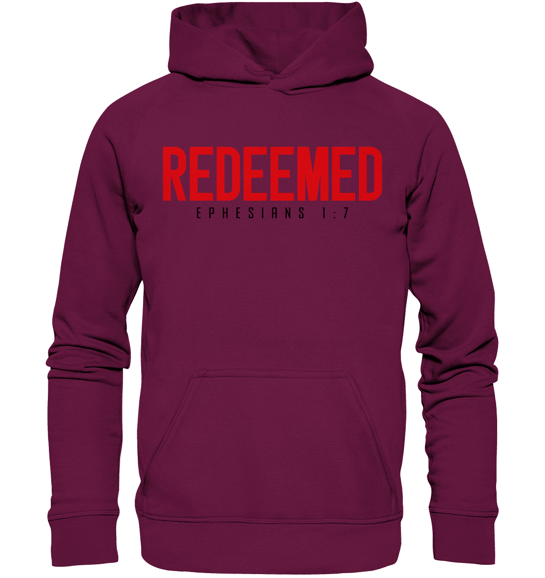 Redeemed – Ephesians 1:7 – Erlöst durch sein Blut | Christliche Produkte - Kids Premium Hoodie - Kids & Babys - Burgund - GfoitMa