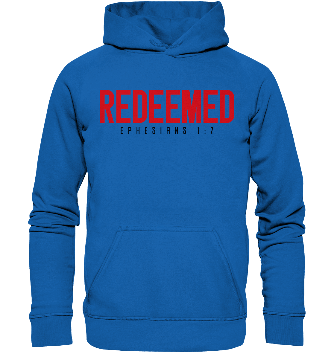 Redeemed – Ephesians 1:7 – Erlöst durch sein Blut | Christliche Produkte - Kids Premium Hoodie - Kids & Babys - Royal Blau - GfoitMa