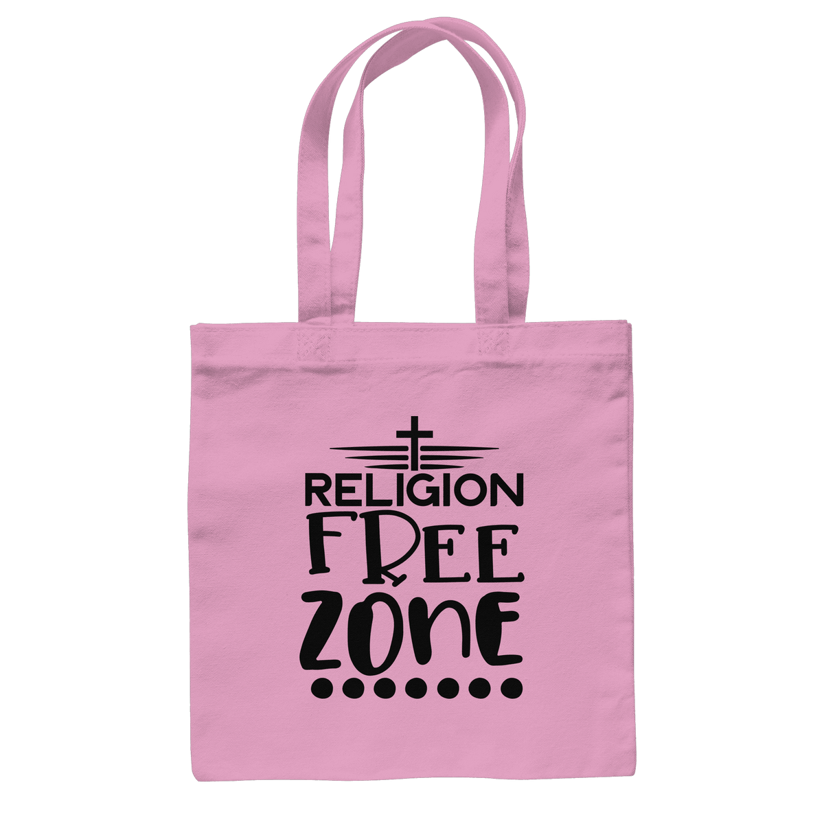 Religion Free Zone | Christliche Kleidung & Geschenke mit Botschaft - Baumwolltasche - Taschen - Classic Pink - GfoitMa
