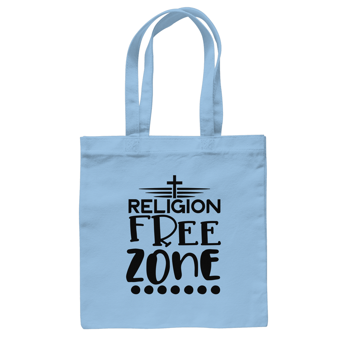Religion Free Zone | Christliche Kleidung & Geschenke mit Botschaft - Baumwolltasche - Taschen - Sky Blue - GfoitMa