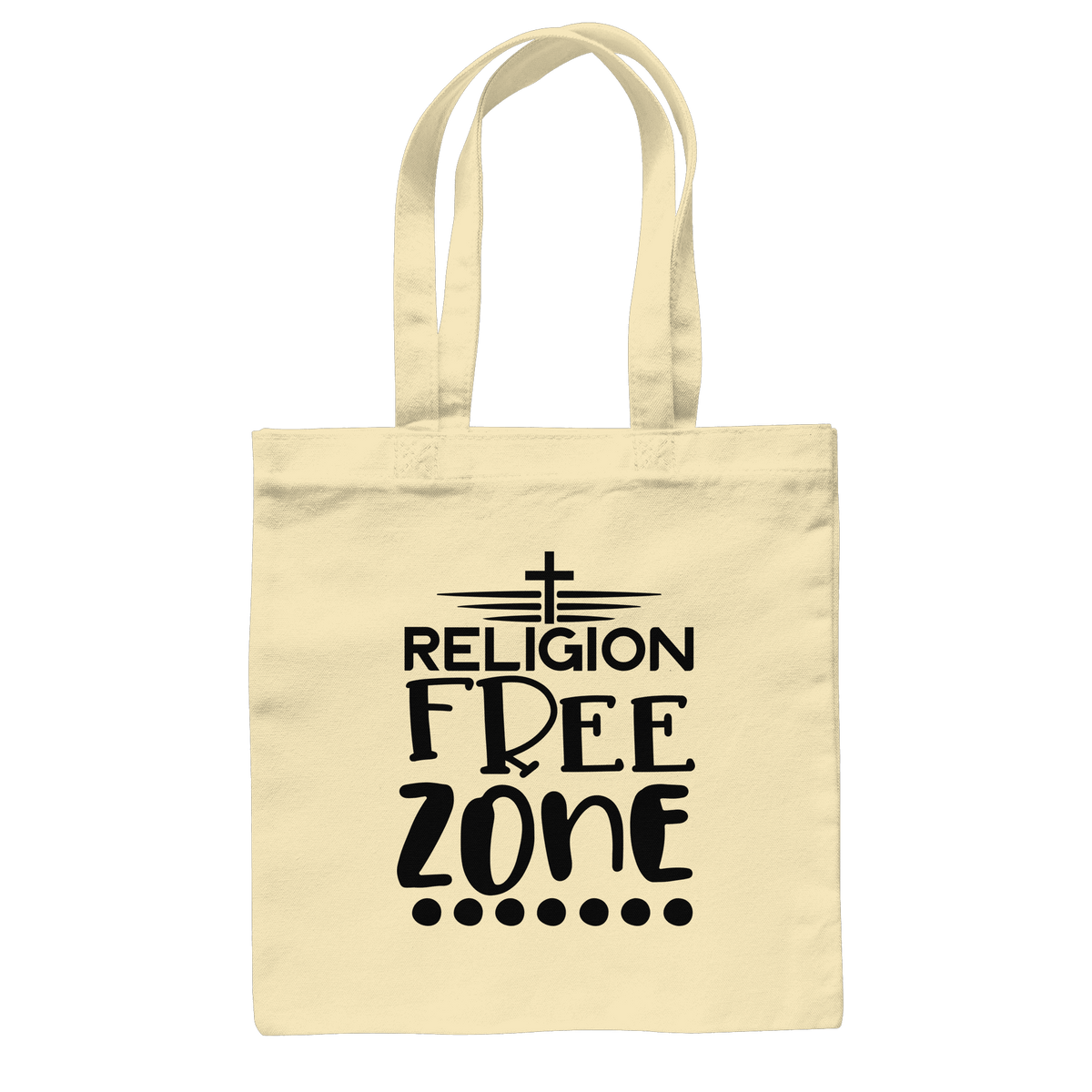 Religion Free Zone | Christliche Kleidung & Geschenke mit Botschaft - Baumwolltasche - Taschen - Natural - GfoitMa