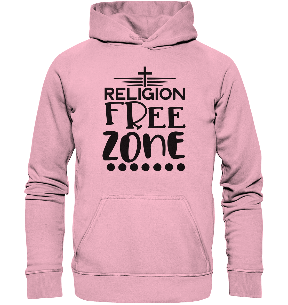 Religion Free Zone | Christliche Kleidung & Geschenke mit Botschaft - Kids Premium Hoodie - Kids & Babys - Light Pink - GfoitMa
