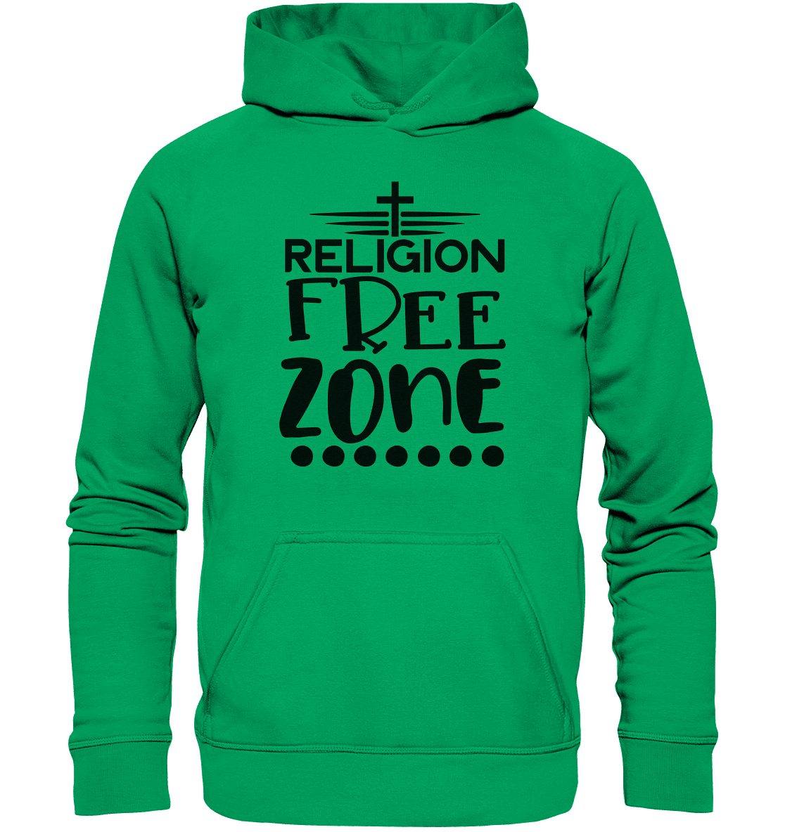 Religion Free Zone | Christliche Kleidung & Geschenke mit Botschaft - Kids Premium Hoodie - Kids & Babys - Kelly Green - GfoitMa