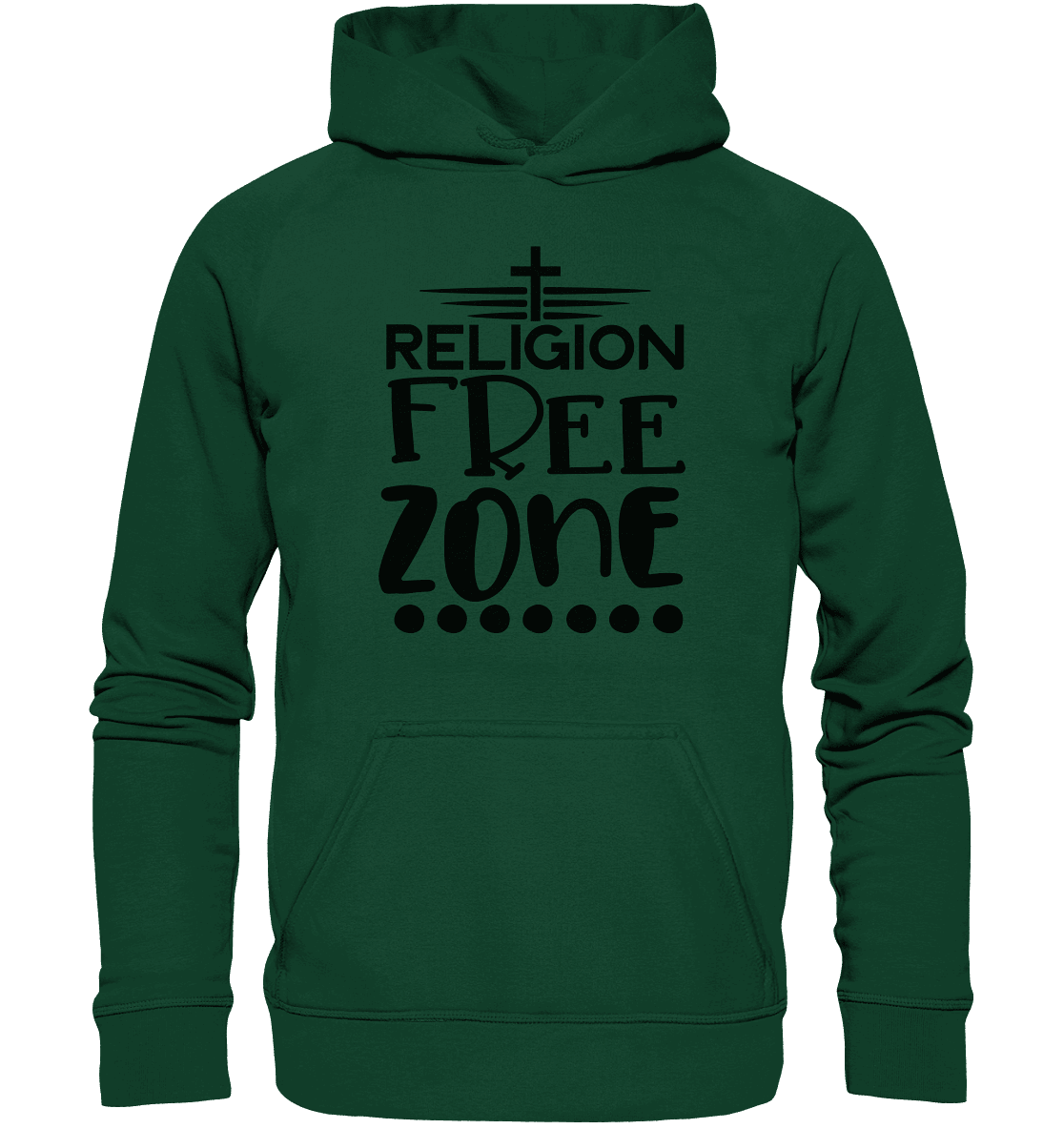 Religion Free Zone | Christliche Kleidung & Geschenke mit Botschaft - Kids Premium Hoodie - Kids & Babys - Rot - GfoitMa