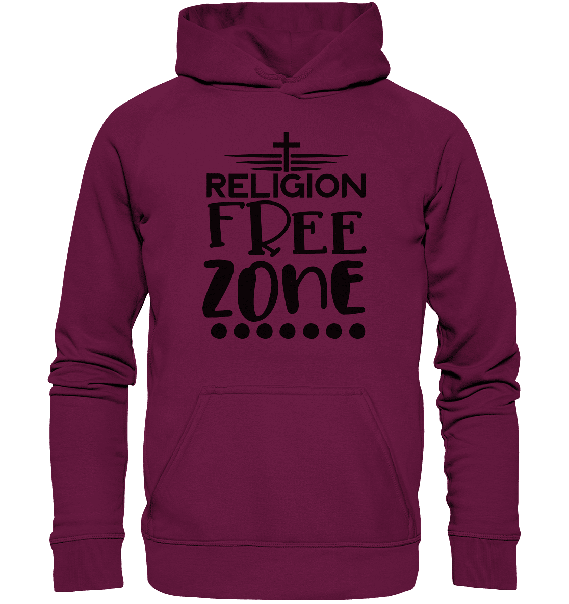 Religion Free Zone | Christliche Kleidung & Geschenke mit Botschaft - Kids Premium Hoodie - Kids & Babys - Rot - GfoitMa