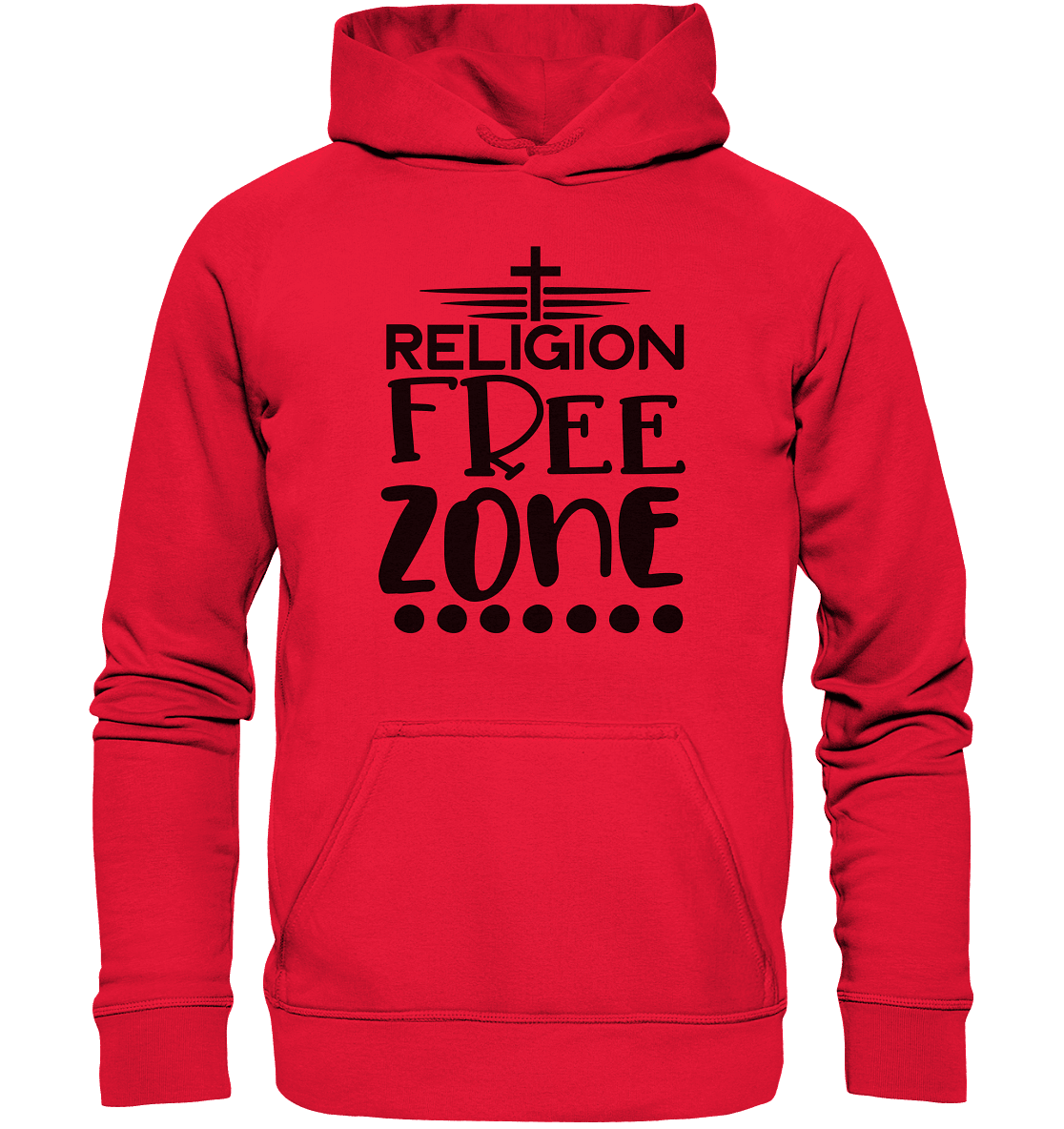 Religion Free Zone | Christliche Kleidung & Geschenke mit Botschaft - Kids Premium Hoodie - Kids & Babys - Rot - GfoitMa