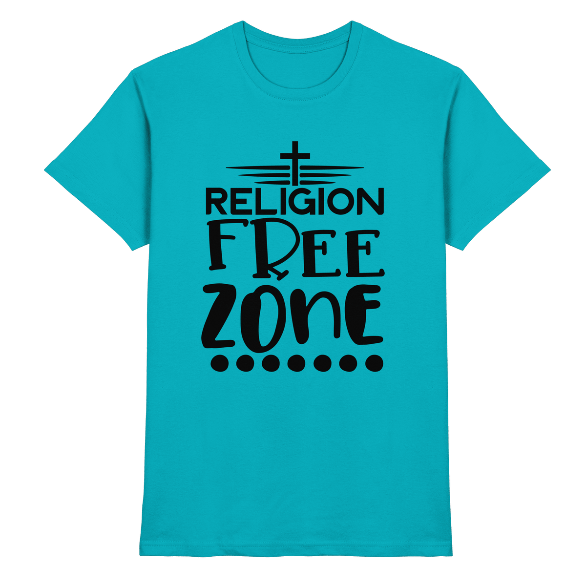 Religion Free Zone | Christliche Kleidung & Geschenke mit Botschaft - Premium Shirt - Unisex-Shirts - Swimming Pool - GfoitMa