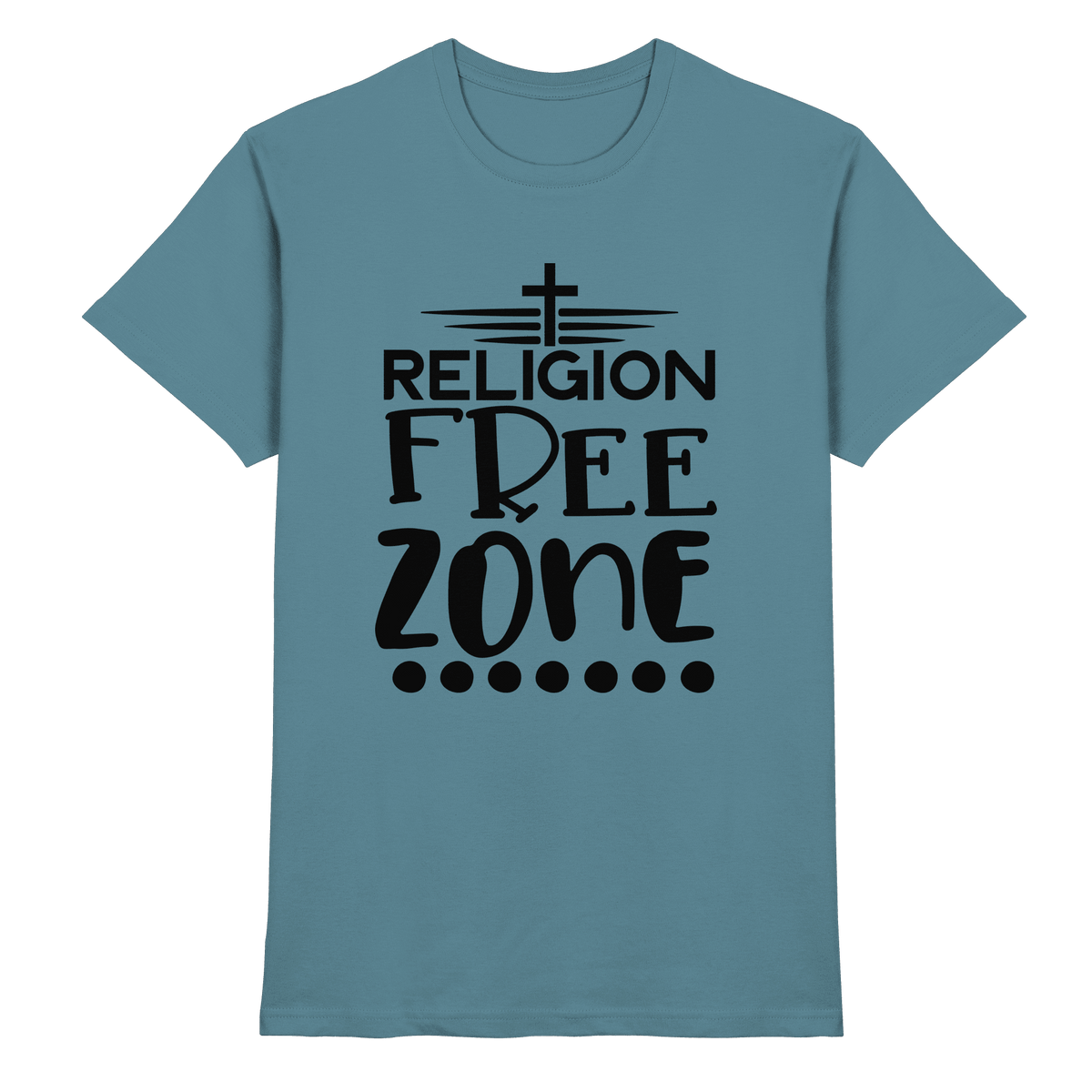 Religion Free Zone | Christliche Kleidung & Geschenke mit Botschaft - Premium Shirt - Unisex-Shirts - Royal Blue - GfoitMa