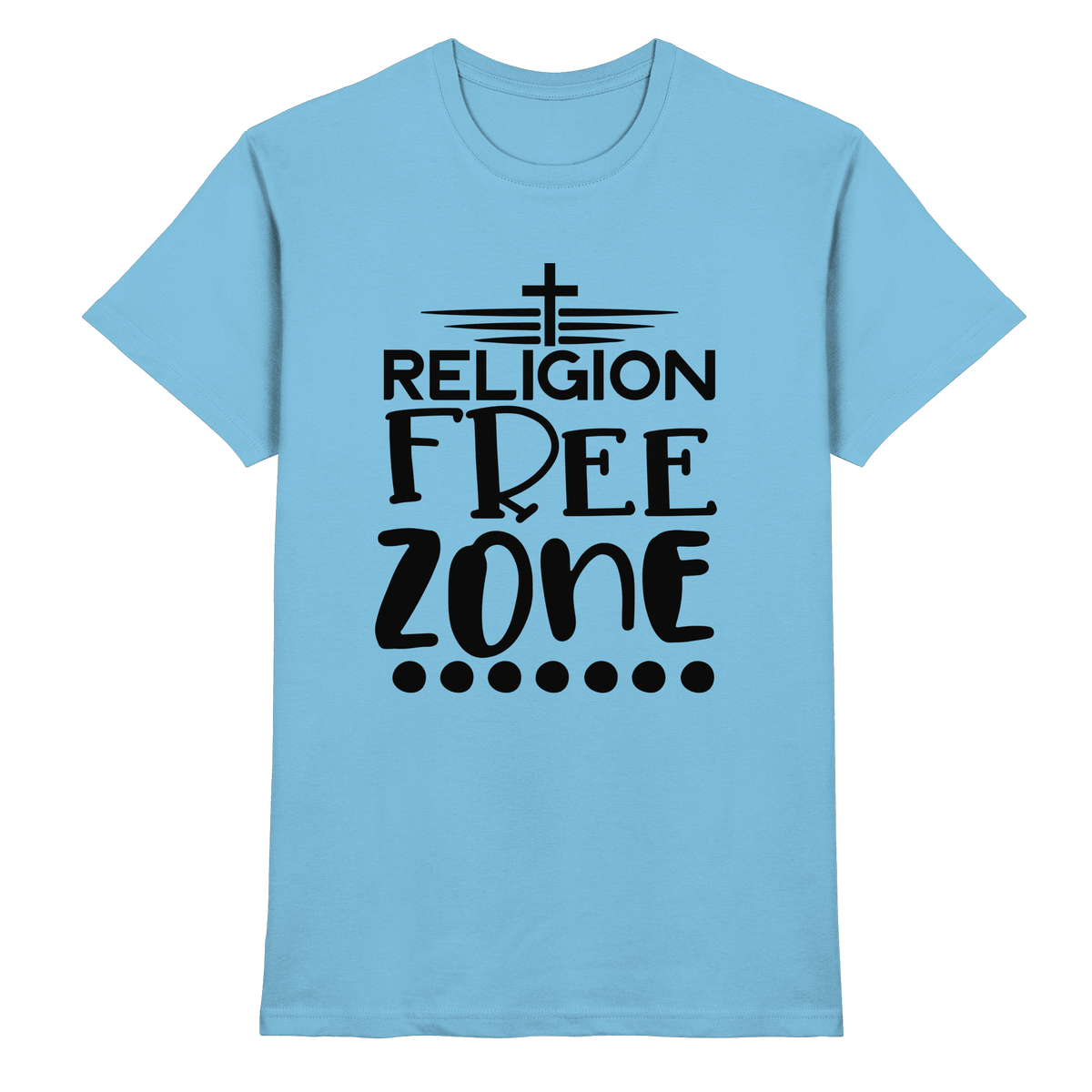 Religion Free Zone | Christliche Kleidung & Geschenke mit Botschaft - Premium Shirt - Unisex-Shirts - Royal Blue - GfoitMa
