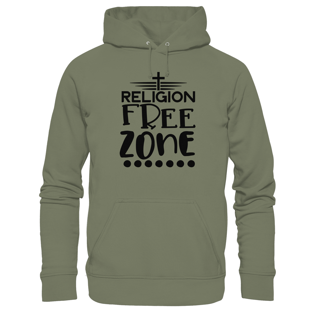 Religion Free Zone | Christliche Kleidung & Geschenke mit Botschaft - Premium Unisex Hoodie - Hoodies - Rot - GfoitMa