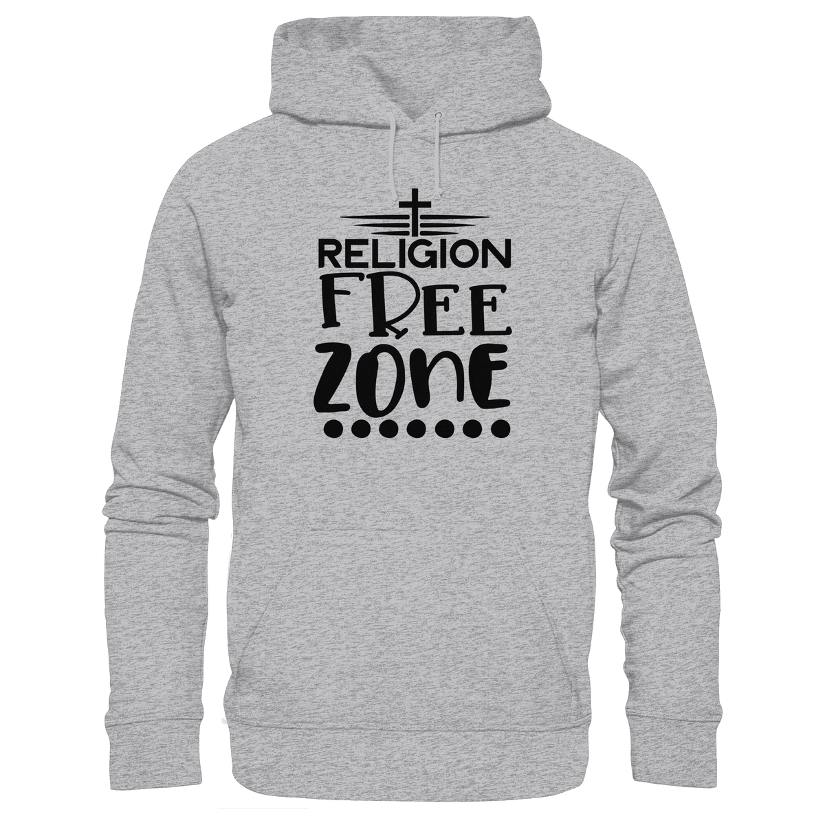 Religion Free Zone | Christliche Kleidung & Geschenke mit Botschaft - Premium Unisex Hoodie - Hoodies - Rot - GfoitMa