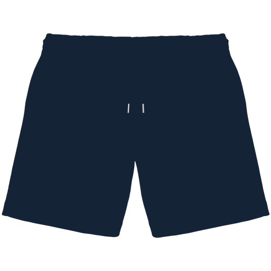 RUACH – Geist, Wind, Atem (Stick) | Christliche Kleidung - Organic Jogger Shorts - Hosen - French Navy - GfoitMa