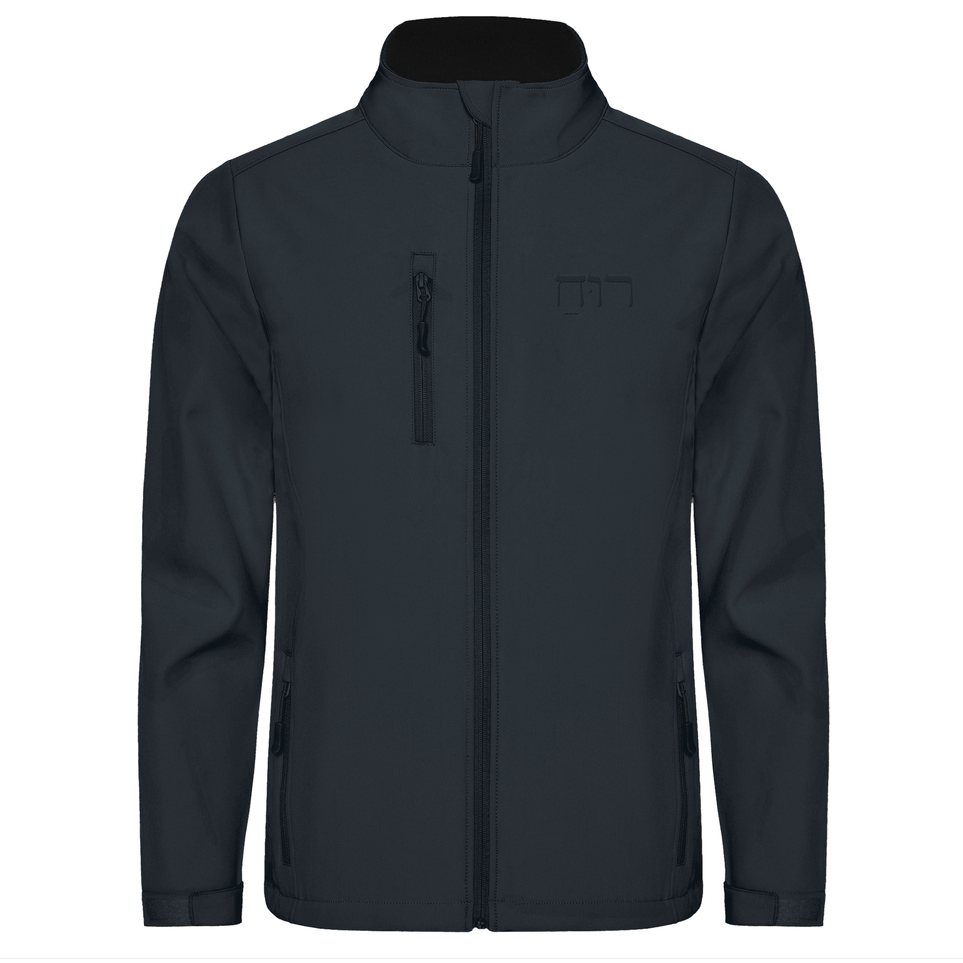 RUACH – Geist, Wind, Atem (Stick) | Christliche Kleidung - Softshell Jacket - Jacken/ Zipper - Black 02 - GfoitMa