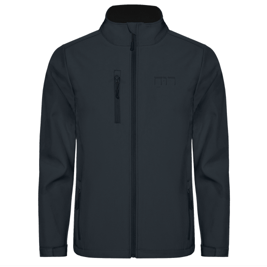 RUACH – Geist, Wind, Atem (Stick) | Christliche Kleidung - Softshell Jacket - Jacken/ Zipper - Black 02 - GfoitMa