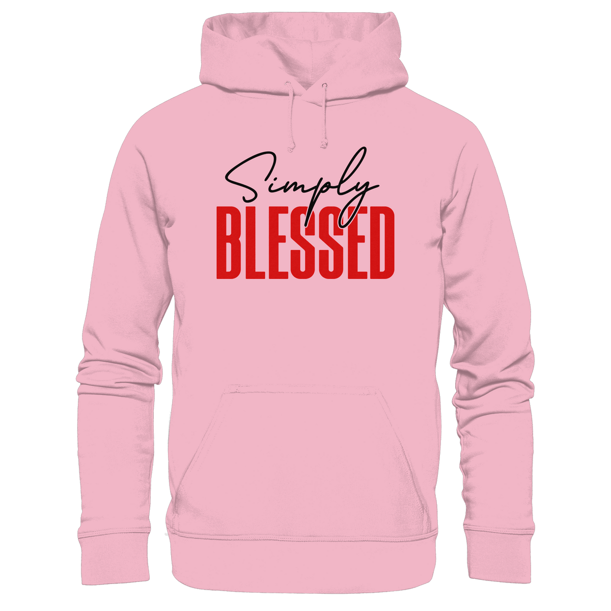 Simply Blessed | Christliches Design mit klarer Botschaft - Kids Premium Hoodie - Kids & Babys - Light Pink - GfoitMa