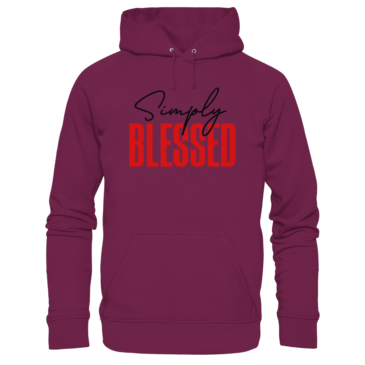 Simply Blessed | Christliches Design mit klarer Botschaft - Kids Premium Hoodie - Kids & Babys - Burgund - GfoitMa