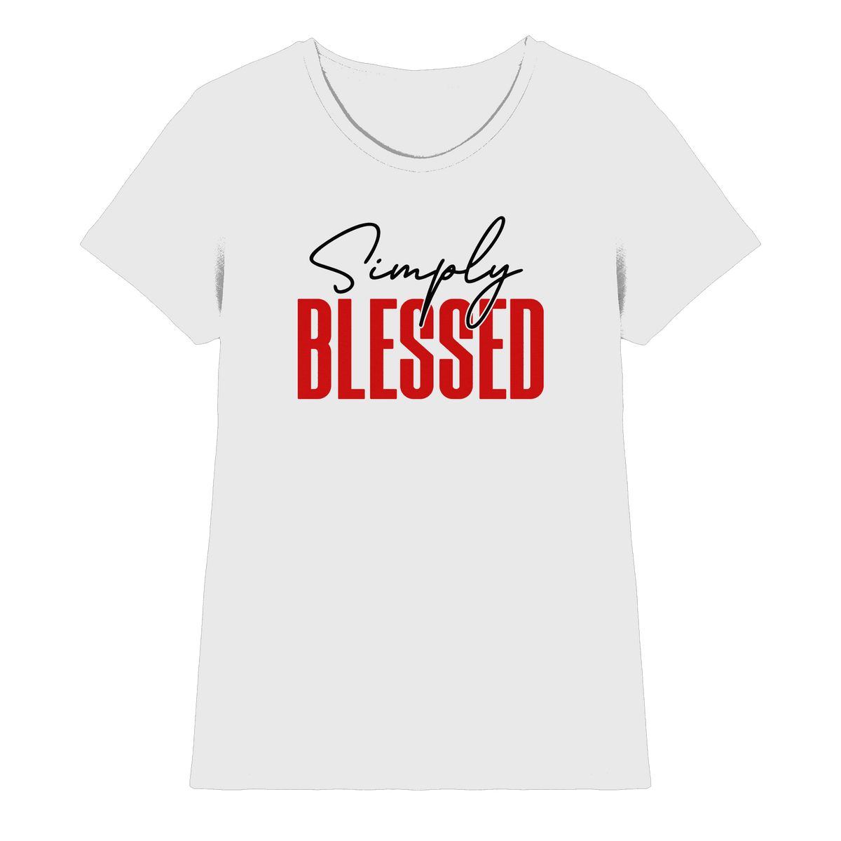 Simply Blessed | Christliches Design mit klarer Botschaft - Ladies Premium Shirt - Lady-Shirts - White - GfoitMa