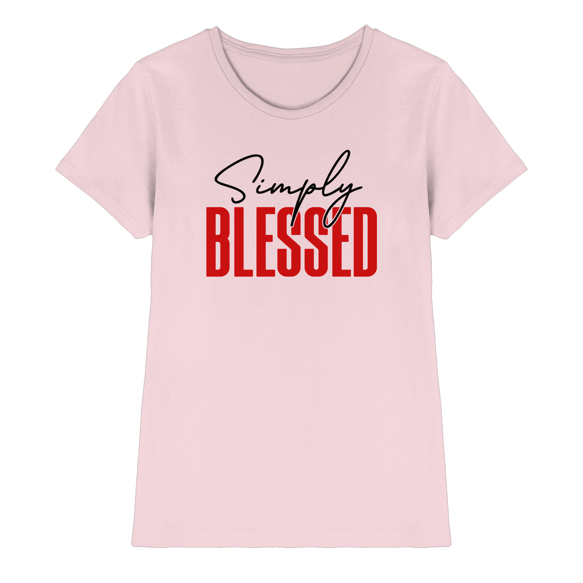 Simply Blessed | Christliches Design mit klarer Botschaft - Ladies Premium Shirt - Lady-Shirts - Orchid Pink - GfoitMa