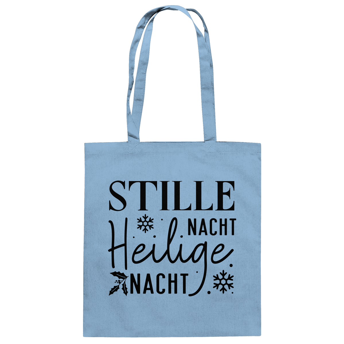 Stille Nacht, heilige Nacht – Die wahre Botschaft von Weihnachten - Baumwolltasche - Taschen - Sky Blue - GfoitMa
