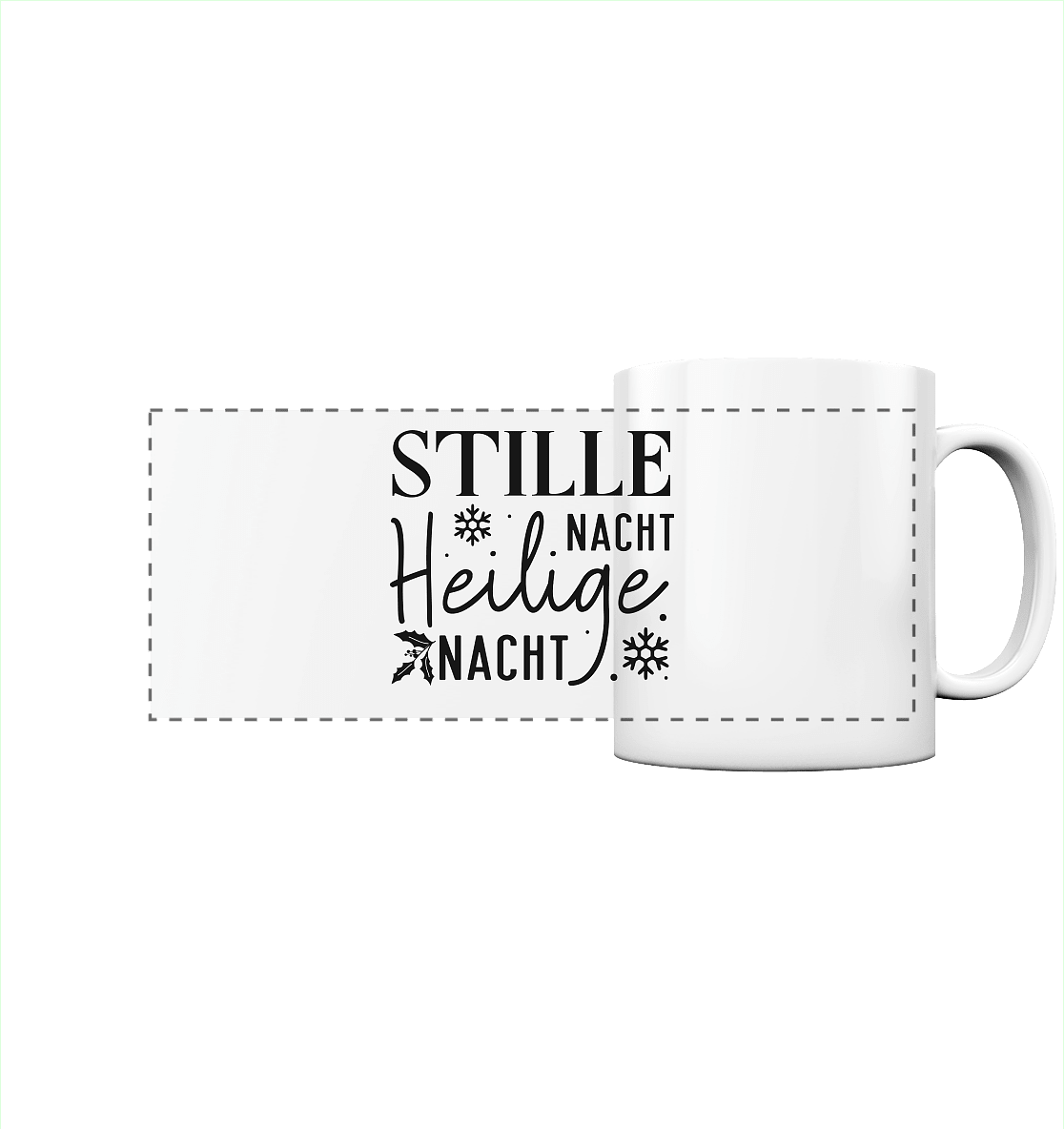 Stille Nacht, heilige Nacht – Die wahre Botschaft von Weihnachten - Panorama Tasse - Trinkgefäße - White glossy - GfoitMa