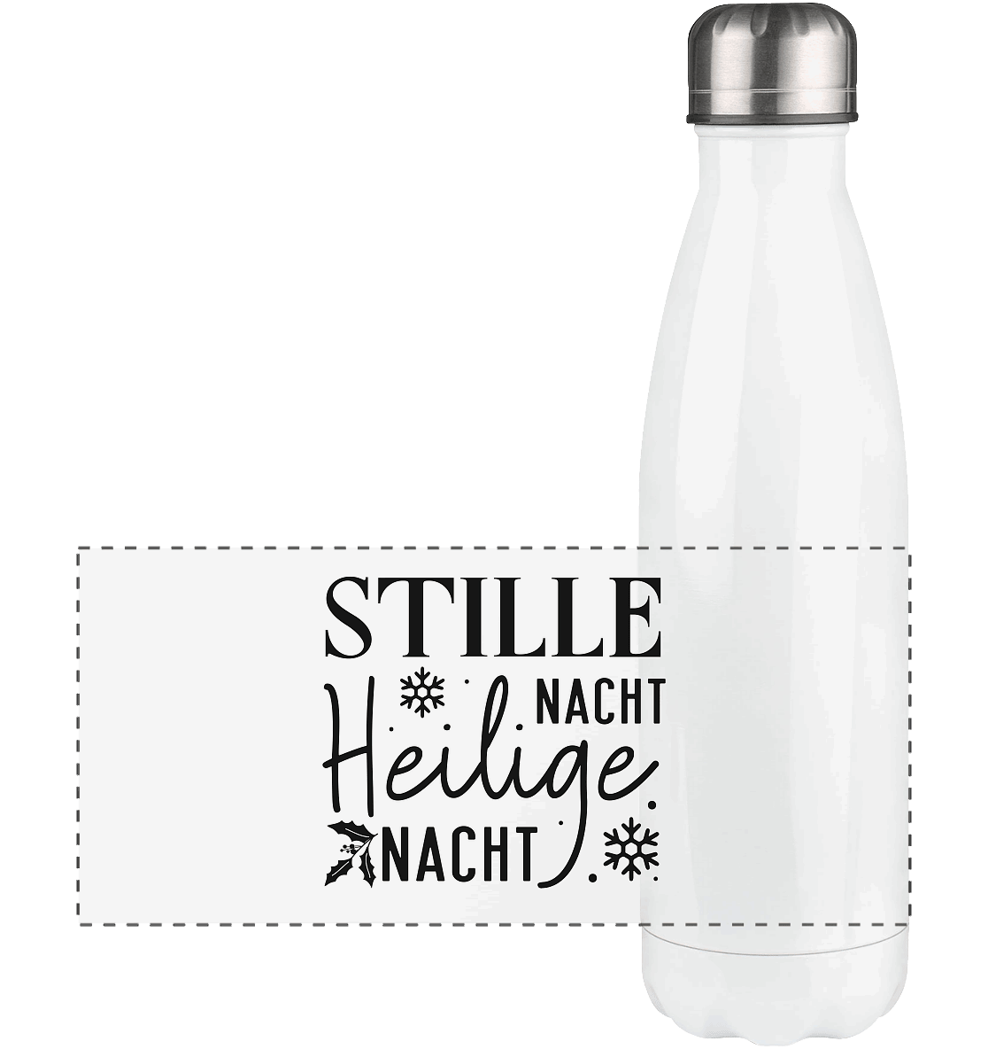 Stille Nacht, heilige Nacht – Die wahre Botschaft von Weihnachten - Panorama Thermoflasche 500ml - Trinkgefäße - White - GfoitMa