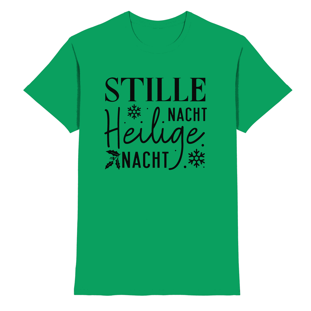 Stille Nacht, heilige Nacht – Die wahre Botschaft von Weihnachten - Premium Shirt - Unisex-Shirts - Kelly Green - GfoitMa