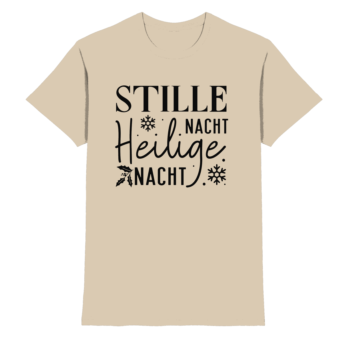 Stille Nacht, heilige Nacht – Die wahre Botschaft von Weihnachten - Premium Shirt - Unisex-Shirts - Sand - GfoitMa