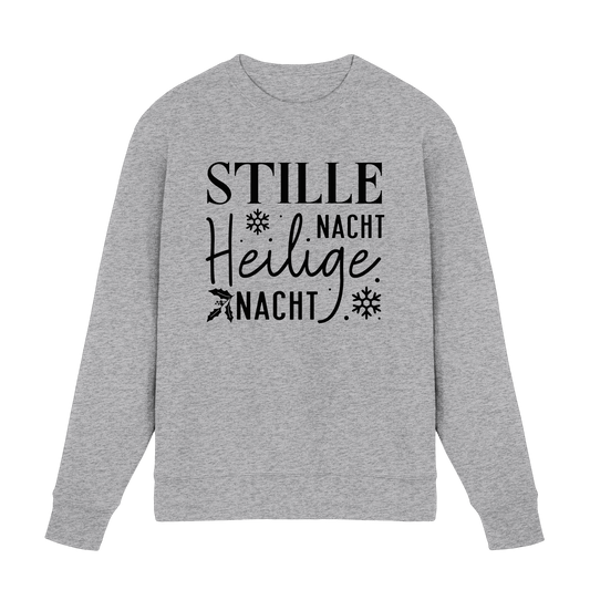 Stille Nacht, heilige Nacht – Die wahre Botschaft von Weihnachten - Premium Sweatshirt - Sweatshirts - Heather Grey (meliert) - GfoitMa