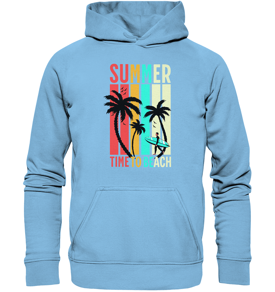 Summer Time to Beach – Sonne, Sand & Lebensfreude - Kids Premium Hoodie - Kids & Babys - Sky Blue - GfoitMa