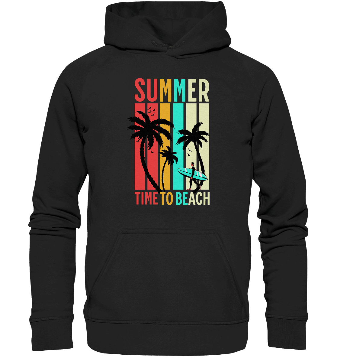 Summer Time to Beach – Sonne, Sand & Lebensfreude - Kids Premium Hoodie - Kids & Babys - Black - GfoitMa